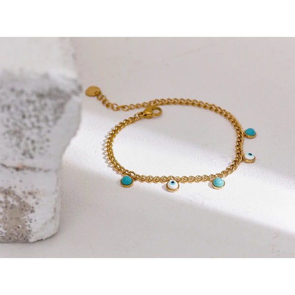 💧Bracciale Occhio Turchese Glam