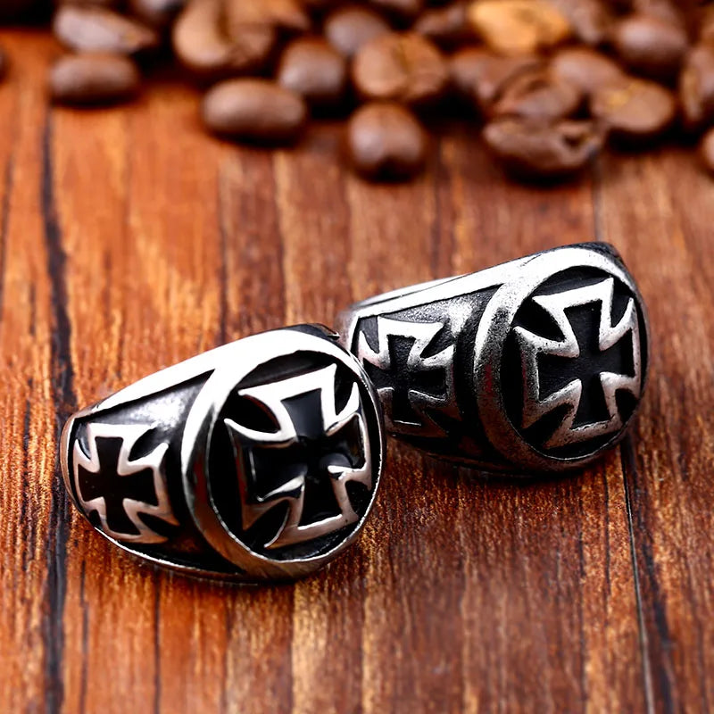 Anello Croce Vintage Uomo