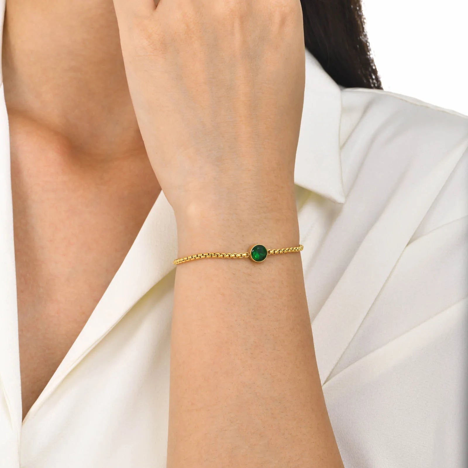 Bracciale Glamour in Oro e Zirconi