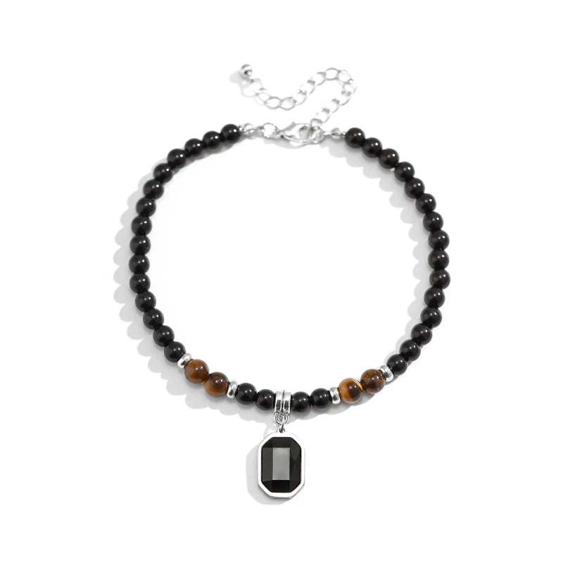 Bracciale Elegante con Ciondolo Quadrato