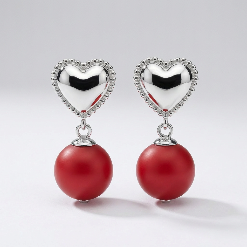 Cuore Rosso – Orecchini Amore Iconico